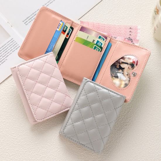 European and American stylish, minimalist women's wallet, elegant zippered card slots, large capacity, lightweight, genuine leather wallet.