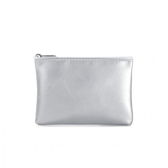 New simple men's and women's long leather zipper wallet, stylish large-capacity clutch, multifunctional casual card holder