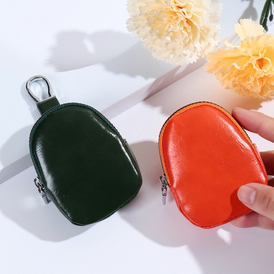 Japanese mini shell bag, data cable storage bag, and leather data cable storage for men, including an outdoor waist bag.