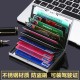 High-end metal card holder for men and women, stainless steel, ultra-thin, anti-demagnetization, compact card case, anti-theft bank card holder.
