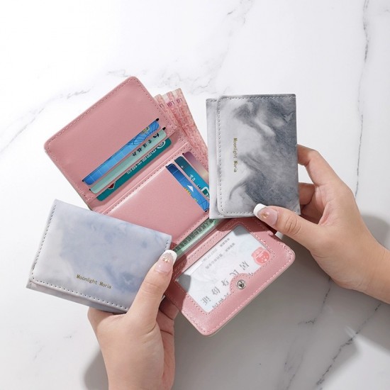 2024 new women's tri-fold wallets, small coin purse, card holder, short wallet, Instagram-style, trendy.