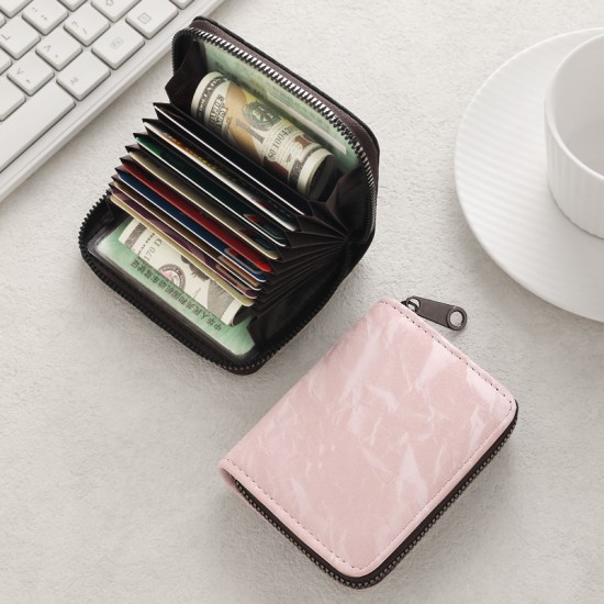 New accordion card holder for women, small Exquisite anti-demagnetization and anti-theft card holder for men, with multiple slots and a large capacity.