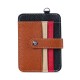 Ultra-thin soft leather card holder for women, compact card holder with cute card slots, large capacity for credit cards and ID cards for men