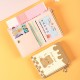 New female student cartoon bear short zipper wallet, wallet, card holder, compact and fresh coin purse