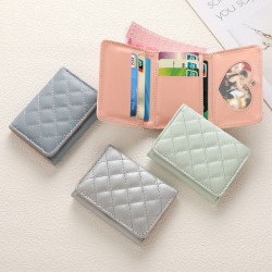 European and American stylish, minimalist women's wallet, elegant zippered card slots, large capacity, lightweight, genuine leathewallet.