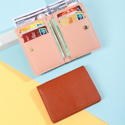 Best-selling  style, simple small wallet, multi-functional card slots, integrated bill compartment, anti-magnetic leathewallet