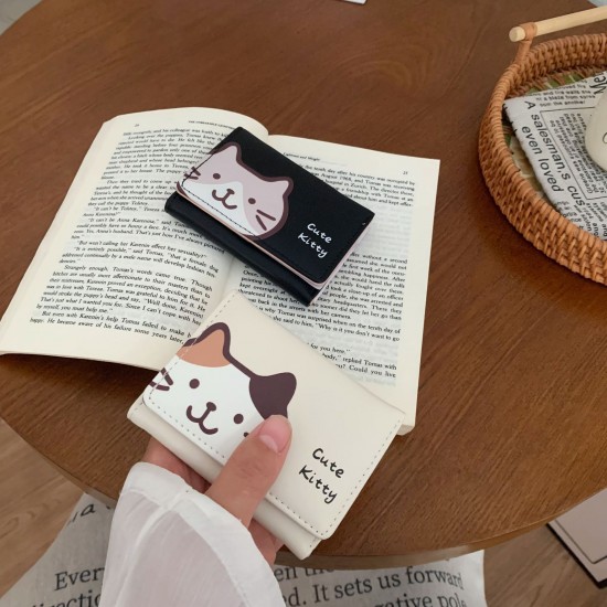 Cross-border hot new short wallets, wholesale, Japanese-printed, fashionable and versatile.