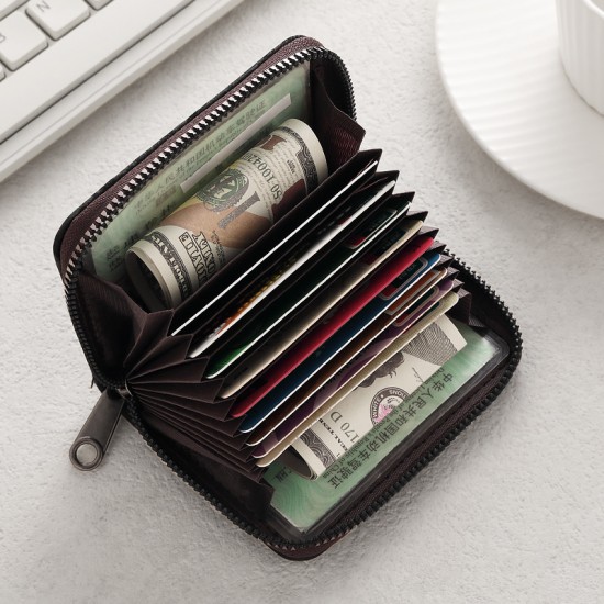 New accordion card holder for women, small Exquisite anti-demagnetization and anti-theft card holder for men, with multiple slots and a large capacity.