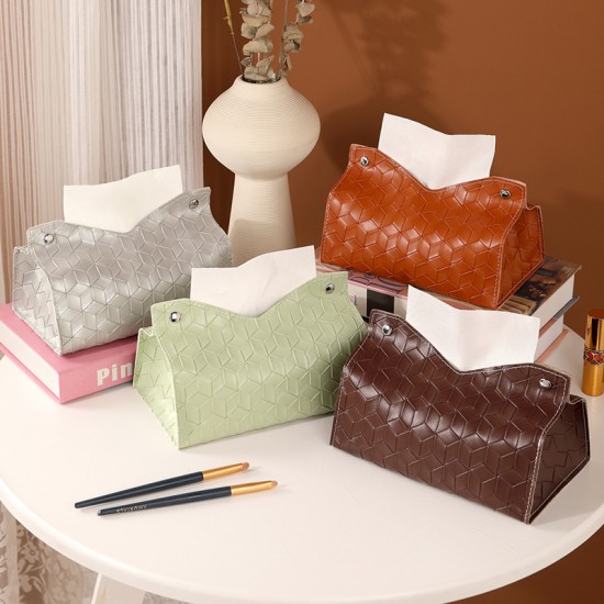 Retro living room napkin box, creative tissue storage bag, multifunctional household cosmetics box