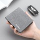 Ultra-thin men's wallet, short version, thin and short youth men's wallet, foldable men's and women's wallet