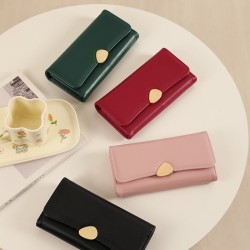 [Hot Seller] New women's wallet, high-end, niche soft leather textured coin purse, card holder and wallet for women