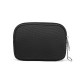 Simple men's and women's birthday-style canvas small coin purse with multi-function zipper, lipstick, earphone, and coin storage bag