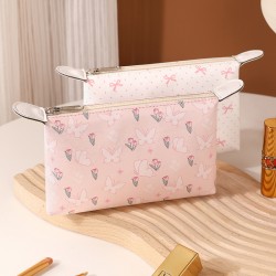 Korean-style stylish, high-quality cosmetic bag, small size, portable, high-end counter-made women's makeup and pencil case