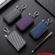 Keychain, genuine leather car key holder, European and American retro waist hook, keyless entry, and remote key holder.