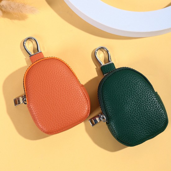 New, hot-selling, large-capacity, multifunctional, universal car key belt buckle bag, unisex, lychee-patterned, versatile, and versatile.