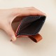 Ultra-thin soft leather card holder for women, compact card holder with cute card slots, large capacity for credit cards and ID cards for men