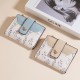 Original design short wallet, niche coin purse, card holder, small fresh, high-end student wallet