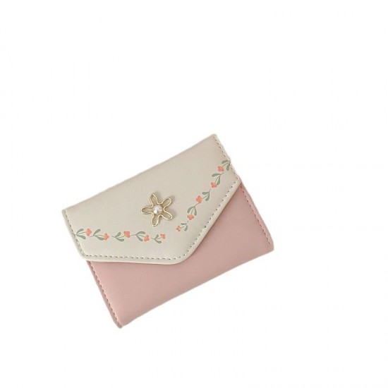 Multifunctional, large-capacity wallet for girls, Korean-style student coin purse, fresh and exquisite mini card holder, trendy.