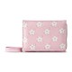 Cross-border fashion Korean-style short women's wallet, wholesale, cute and simple PU floral print, student coin and card holder
