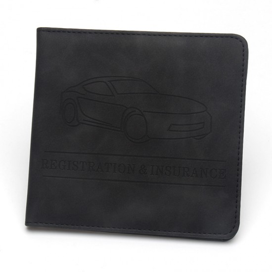 US driver's license holder, car insurance document folder, short leather motorcycle license holder.
