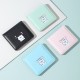 New women's bi-fold coin purse, Korean-style, multi-functional card holder, cartoon print, simple and fresh, Instagram-style.