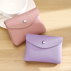 Simple women's genuine soft leathecoin purse, multifunctional card holder, large capacity fosmall accessories and coins