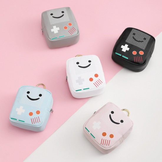 Women's new coin purse, INS student small card holder, girl coin holder, cute mini wallet and headphones