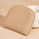 New semi-circular mini women's wallet, cute, simple, small, solid color, versatile short coin purse