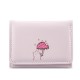 New solid color tri-fold wallet for women, luxurious look, cute short ins style women's coin purse wholesale