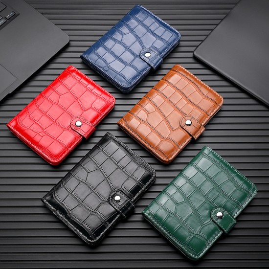 New anti-theft passport holder, crocodile-patterned universal ticket holder, portable three-in-one travel document storage bag.