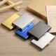 High-end metal card holder for men and women, stainless steel, ultra-thin, anti-demagnetization, compact card case, anti-theft bank card holder.