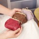 New compact, retro clip coin purse, women's, European and American. Top-grain waxed cowhide coin purse for export