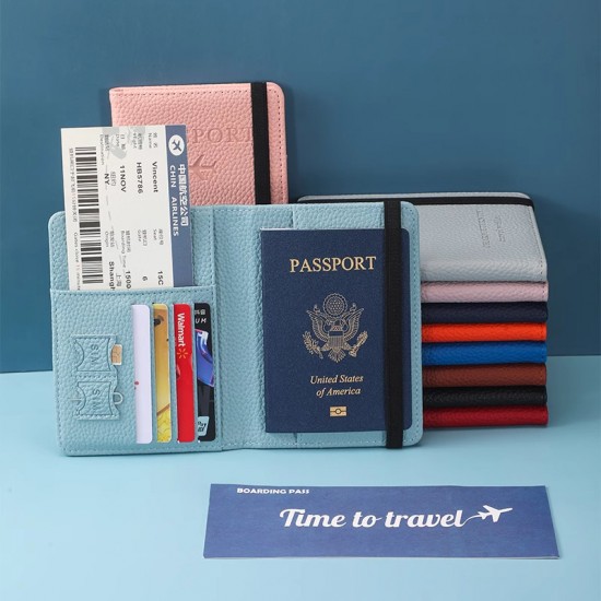 Amazon PU leather passport holder, RFID, multi-slot passport holder, and passport holder.