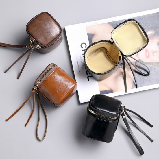 2024 new hot-selling mini tote bag, lipstick bag, headphone bucket bag, soft leather coin storage coin purse