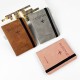 PU leather anti-magnetic passport bag, luggage tag set, leather anti-theft RFID passport holder, ID bag, passport holder