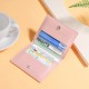 Short, ultra-thin, compact bank card holder Mini Driver's License Wallet with Integrated Card and Access Control Card Holder for Women