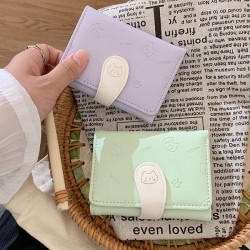 Women's wallet, ins women's small wallet, high-end folding wallet, short clutch, cross-border wallet.