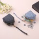 Cross-border Key Holder, Mini Coin Purse, Headphone Storage Bag, Couple's Keychain, School Bag Charm, Denim Handbag