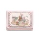 Girl's Dream Spring Picnic series, rabbit and bear wallet, cute, original design, anti-demagnetizing, multiple card slots, snap closure.