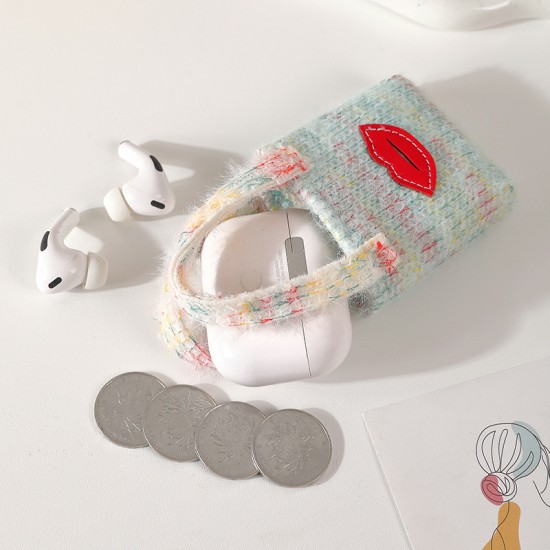 Best-selling international mini plush earphone storage bag, portable, stylish, and stylish for cosmetics storage
