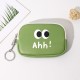 Cute Korean-style zippered hard coin purse. PU coin and earphone bag, student coin storage, small pendant bag