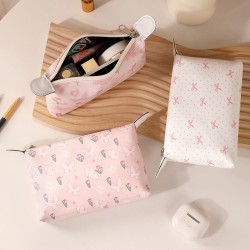 Cross-border Korean-style stylish, high-quality cosmetic bag, small size, portable, high-end counter-made women's makeup and pencil case