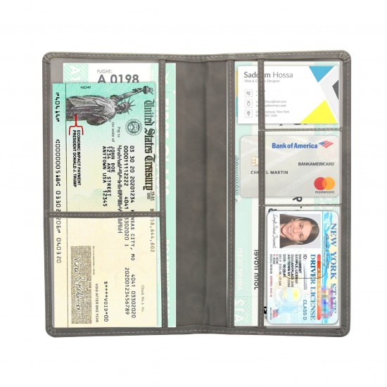 New minimalist unisex multi-functional car ID holder, passport and card holder, cross-border ticket storage card holder and card holder