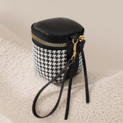 New retro coin handbag, wristlet, multifunctional, large-capacity lipstick card holder, exquisite zippered card holder.
