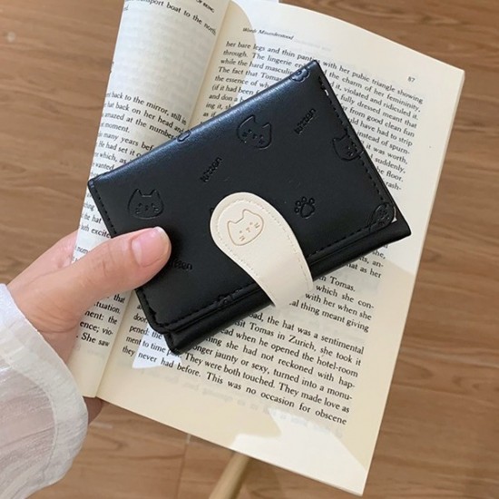 Women's wallet, ins women's small wallet, high-end folding wallet, short clutch, cross-border wallet.