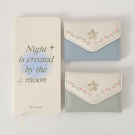 Multifunctional, large-capacity wallet for girls, Korean-style student coin purse, fresh and exquisite mini card holder, trendy.