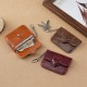 2025 new compact, exquisite, fashionable, heart-shaped card holder, macaron cute women's card holder, soft leather card holder wholesale